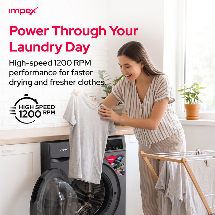 Impex 8Kg Front Load Washing Machine (WM0800FS)