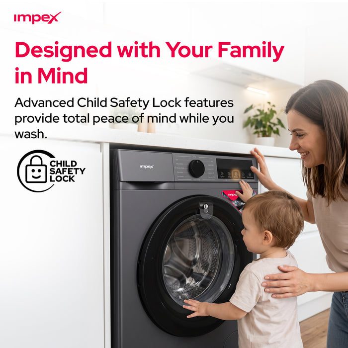 Impex 8Kg Front Load Washing Machine (WM0800FS)