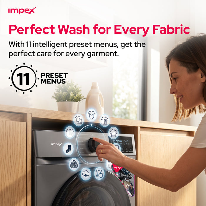 Impex 8Kg Front Load Washing Machine (WM0800FS)
