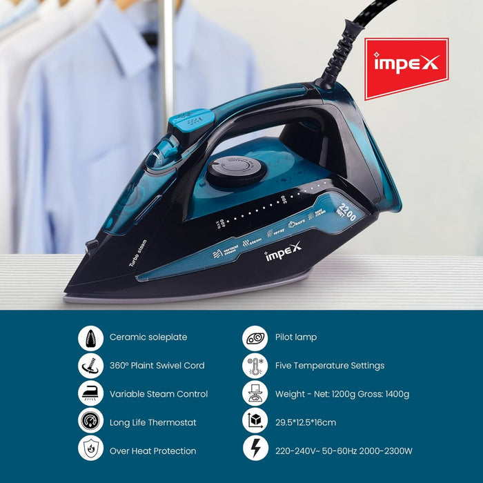 Impex Electric Steam Iron Box (IBS 404)