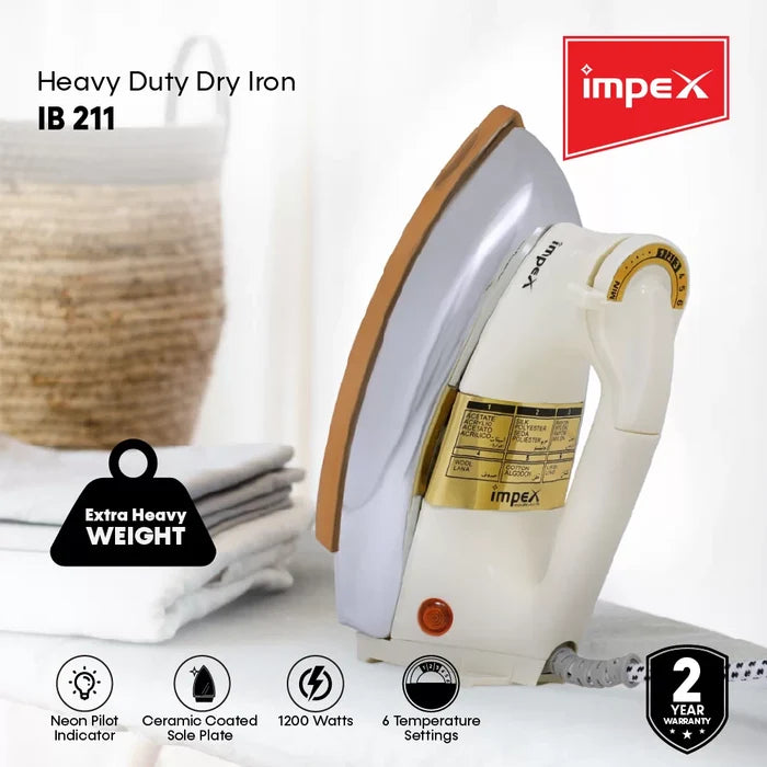 Impex Heavy Duty Dry Iron Box (IB-211)