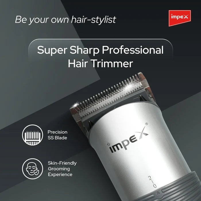 Impex IHC5 – Professional Cordless Hair Trimmer with Charging Stand
