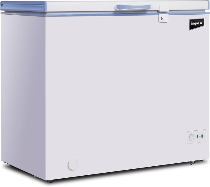 Impex IMCF150W – 150L Chest Freezer with Lock, Castor Wheels & Interior Lamp