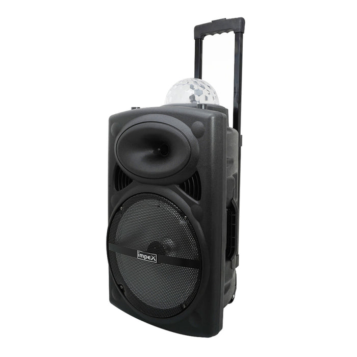 Impex TS81 Portable Trolley Speaker | 4000W PMPO | Karaoke | Wireless Mic