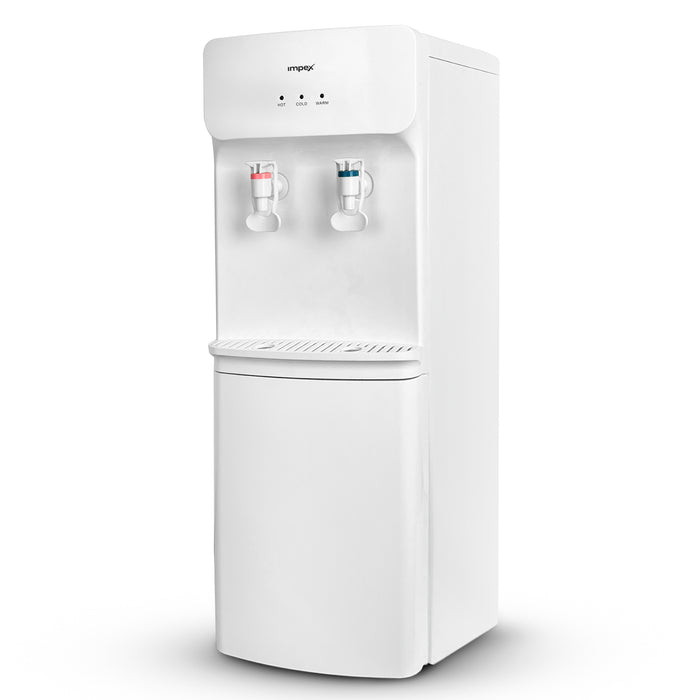 Impex WD3904B 2-Tap Water Dispenser – Compressor Cooling, 304 Stainless Steel Tank