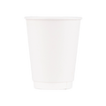 Insulated Paper Cup (12oz, Double-Wall, White), 500 Count