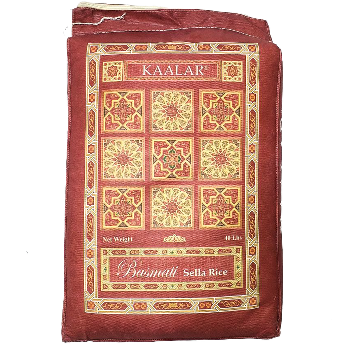 Kaalar Basmati Sella XXL 1121 Rice, 40lb/18.1kg