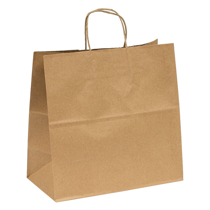 Kraft Paper Bag Twisted Handle  (13 x 7 x 13in, Promenade) - 250 Count