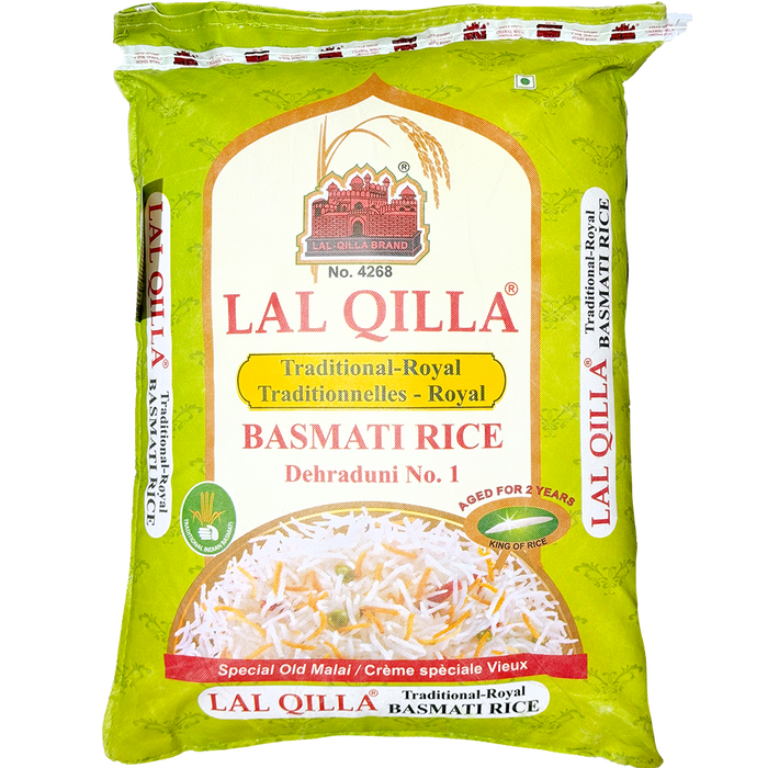 Lal Qilla Traditional Royal Basmati Rice, 40lb/18.1kg