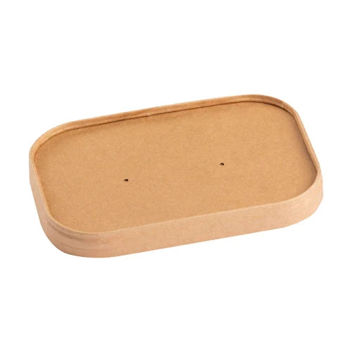 Lid - Paper Rectangular Bowl Paper (500/750/1000mL), 300 Count