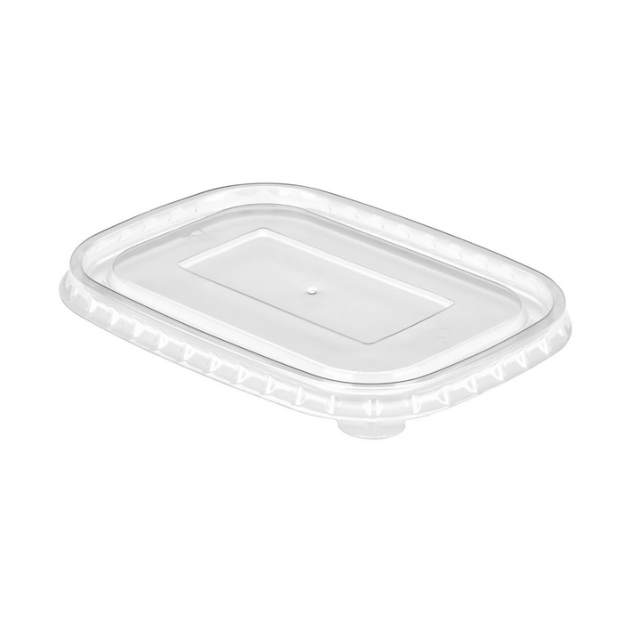 Lid - Paper Rectangular Bowl PET (500/750/1000mL), 300 Count