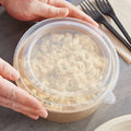 Lid - Paper Round Bowl PET (185mm, 1100/1300/1500mL), 300 Count