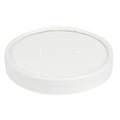 Lids - Vented Paper for Paper Soup Cups (115mm, 12-32oz, White), 500 Count