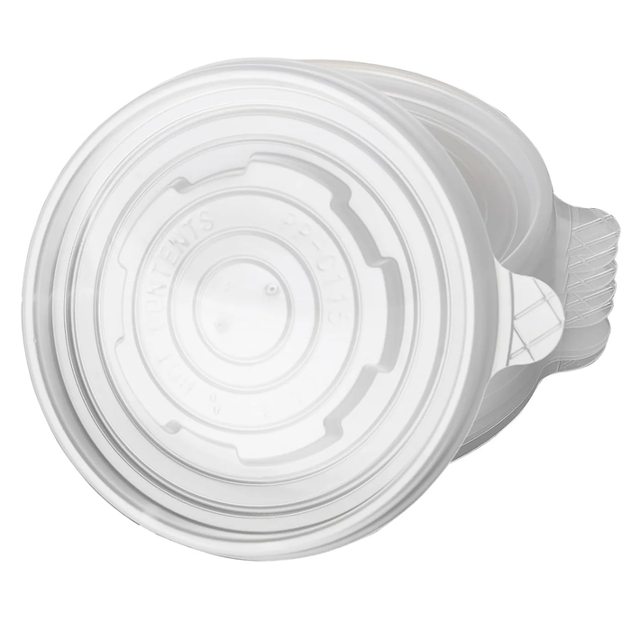 Lids - Vented PP for Paper Soup Cups (115mm, 12-32oz, Clear), 500 Count
