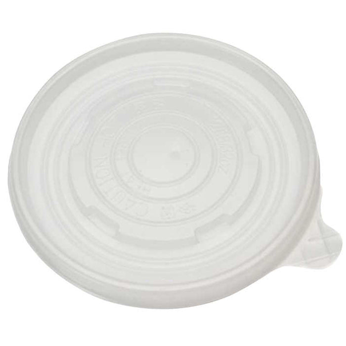 Lids - Vented PP for Paper Soup Cups (115mm, 12-32oz, Clear), 500 Count