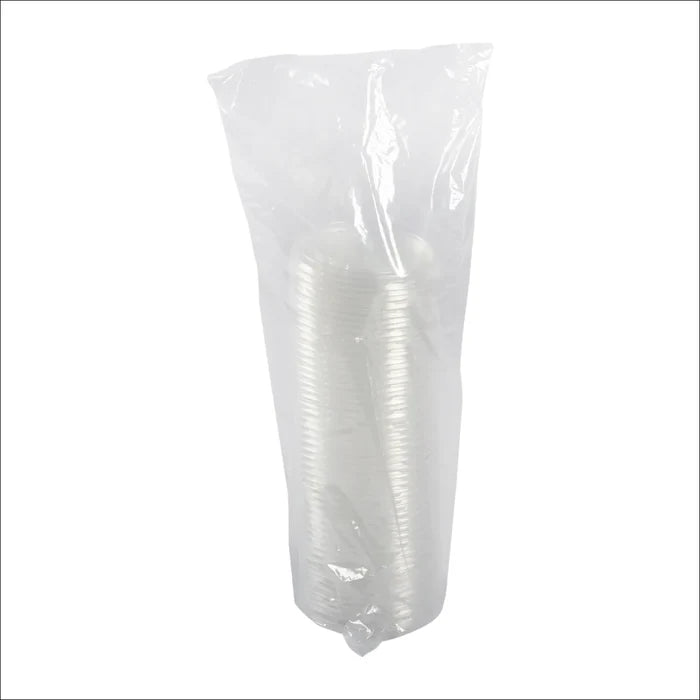 Lids - Vented PP for Paper Soup Cups (90mm, 6-8oz, Clear), 500 Count