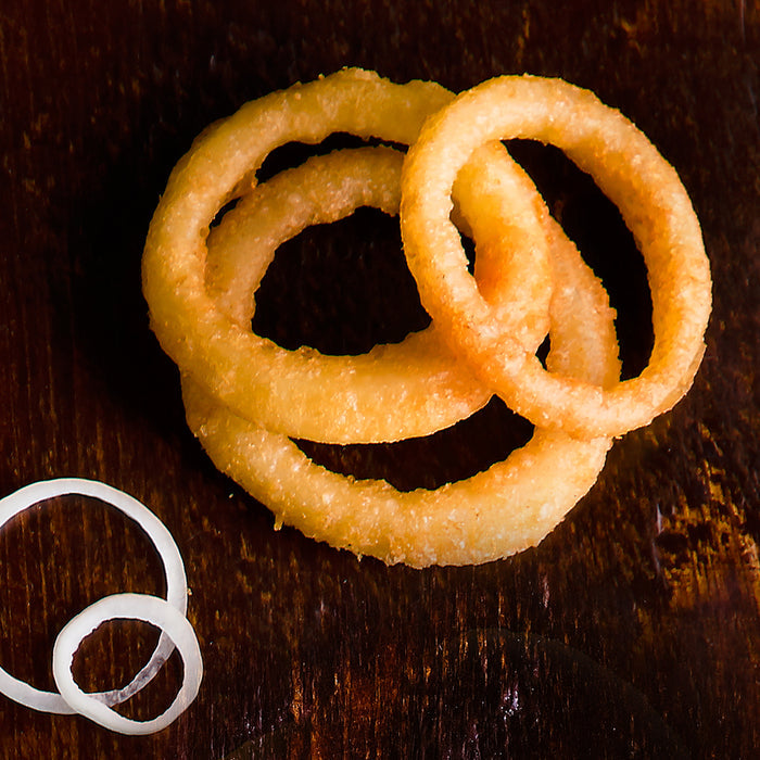 McCain Onion Rings 1/4in Battered & Browned, 8.8lb/4kg