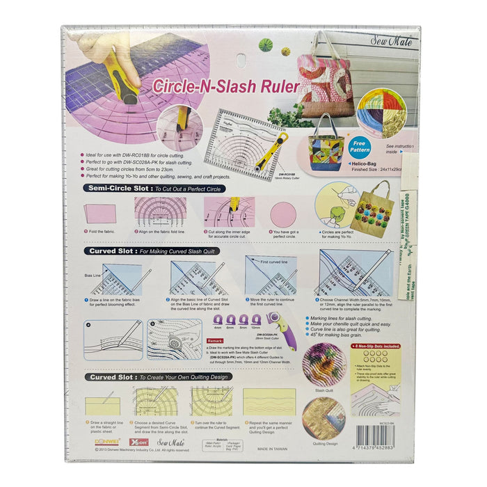 MCS23 BK Circle-N-Slash Ruler