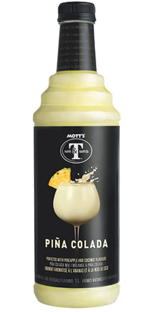 Mott's Mr & Mrs T Pina Colada Mix, 1L - 6 Count