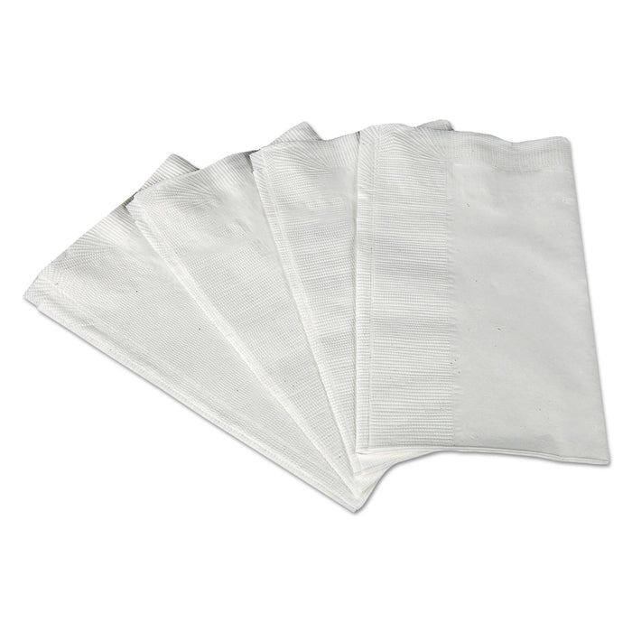 MPI Dinner Napkins (1-Ply, 1/8 Fold, White), 3000 Count