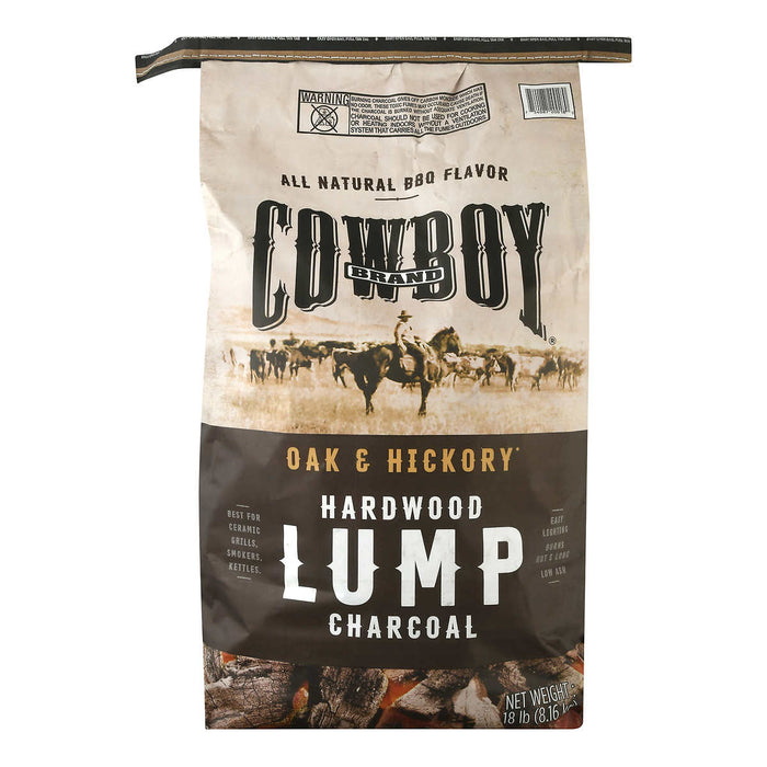 Oak and Hickory Lump Charcoal 18lb
