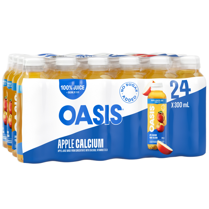 Oasis Apple Juice 300mL, 24 Count