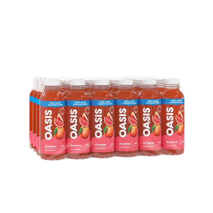Oasis Ruby Red Grapefruit Burst 100% Juice 300mL, 24 Count