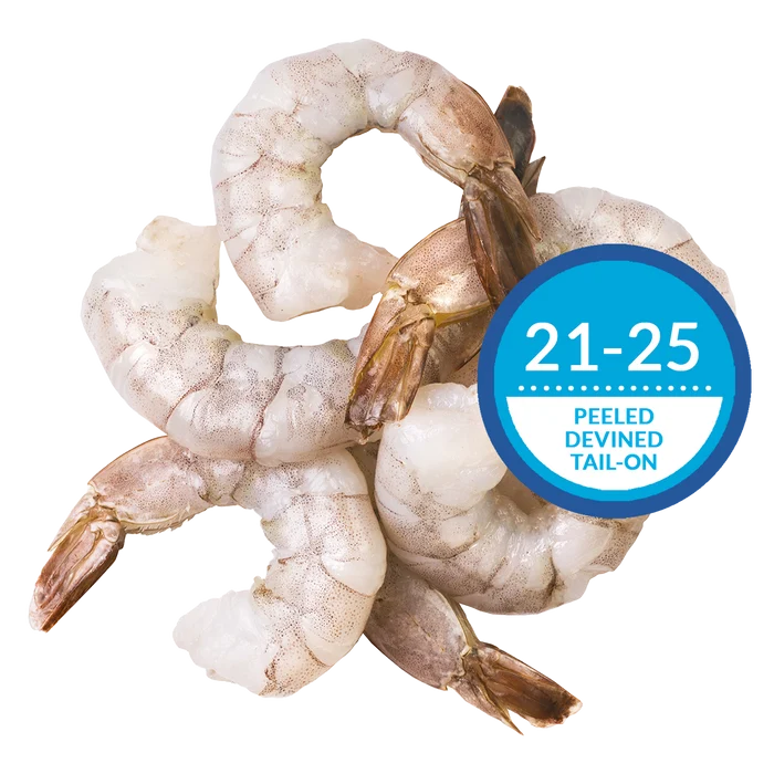 Ocean Jewel Pacific White Shrimp 21-25 Raw P&D Tail-On 4.54kg