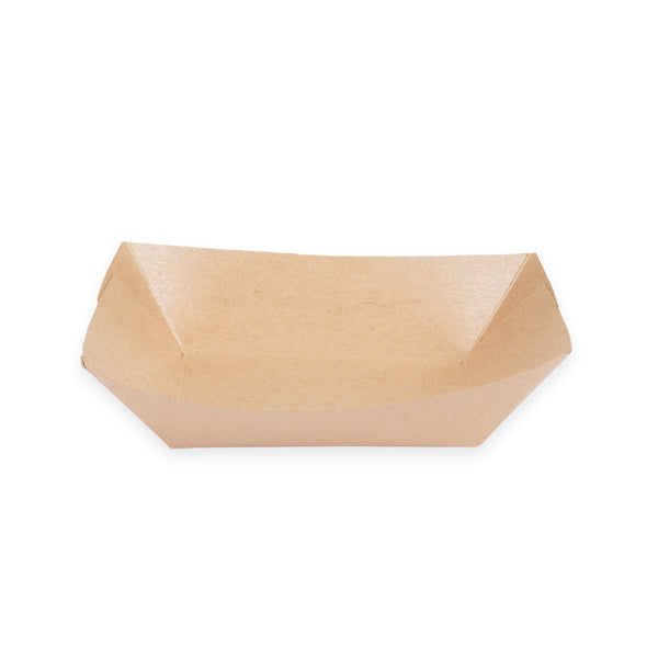 Paper Boat Food Tray (Kraft, 3lb), 500 Count