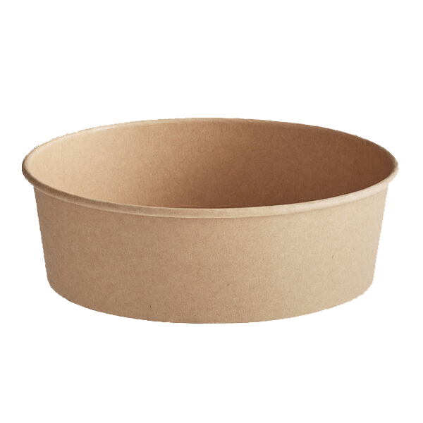 Paper Bowl Round Kraft (1100mL/38oz), 300 Count