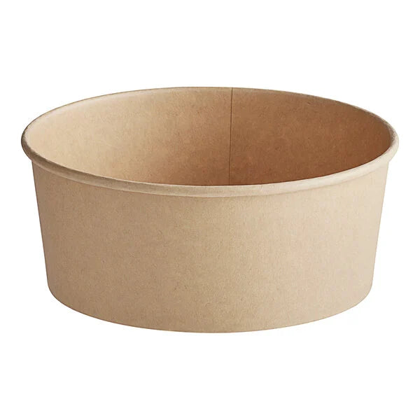 Paper Bowl Round Kraft (1500mL/48oz), 200 Count
