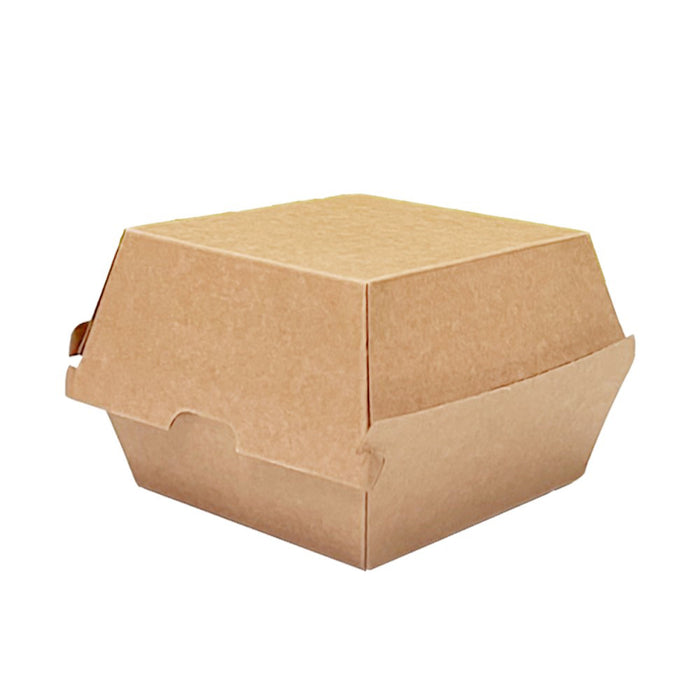 Paper Burger Box (5 x 5 x 3in, Natural), 250 Count