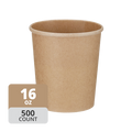 Paper Deli/Soup Container (16oz, Natural), 500 Count