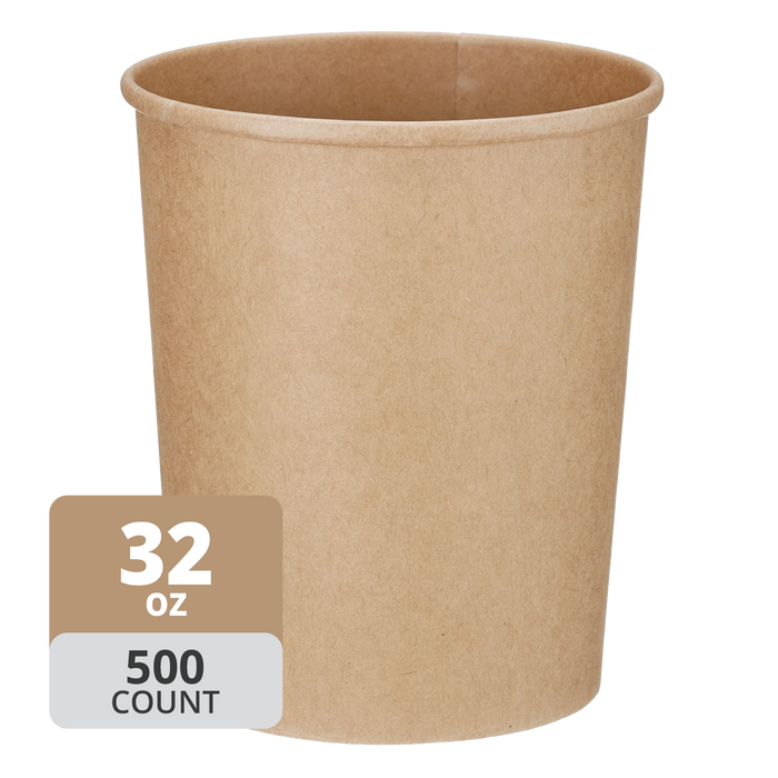 Paper Deli/Soup Container (32oz, Natural), 500 Count