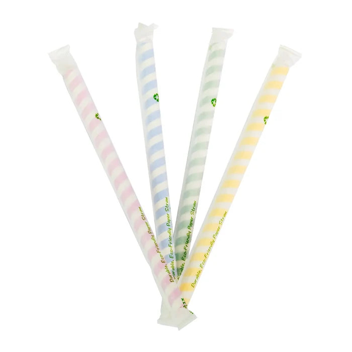 Paper Straw 8in Bubble Tea 200bx