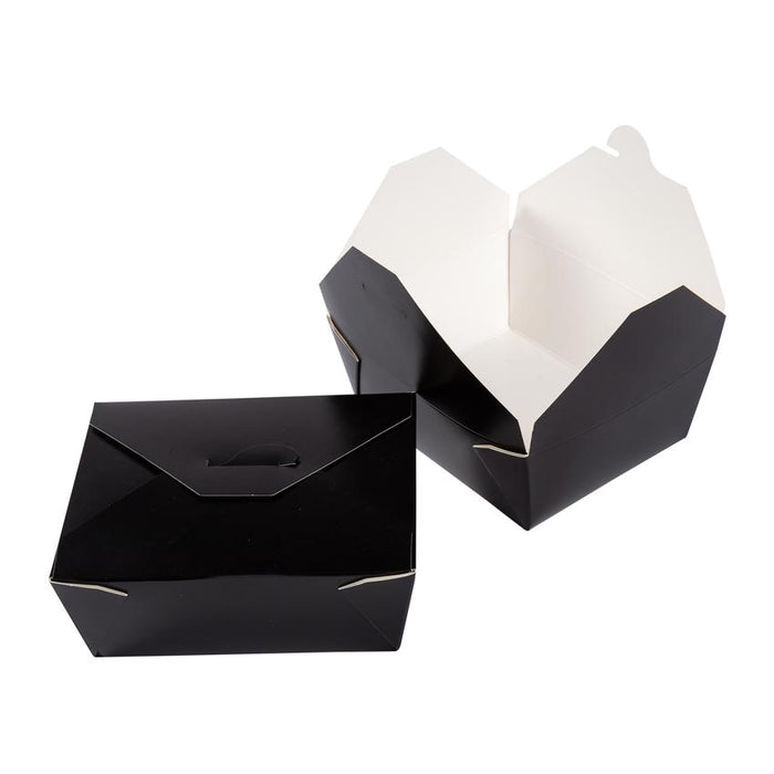 Paper Take-Out Container (Black #1, 750mL/25oz), 300 Count