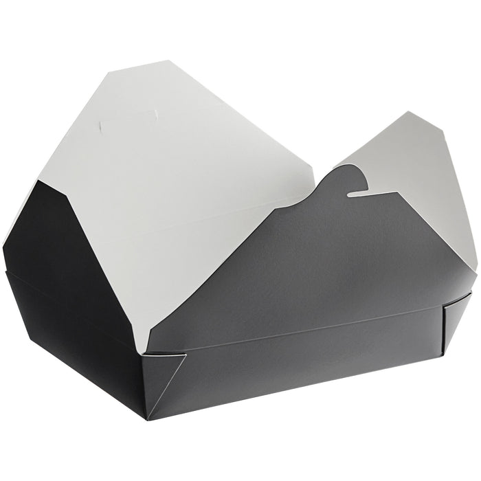 Paper Take-Out Container (Black #2, 1400mL/47oz), 200 Count