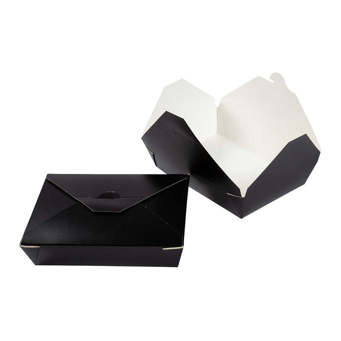 Paper Take-Out Container (Black #2, 1400mL/47oz), 200 Count