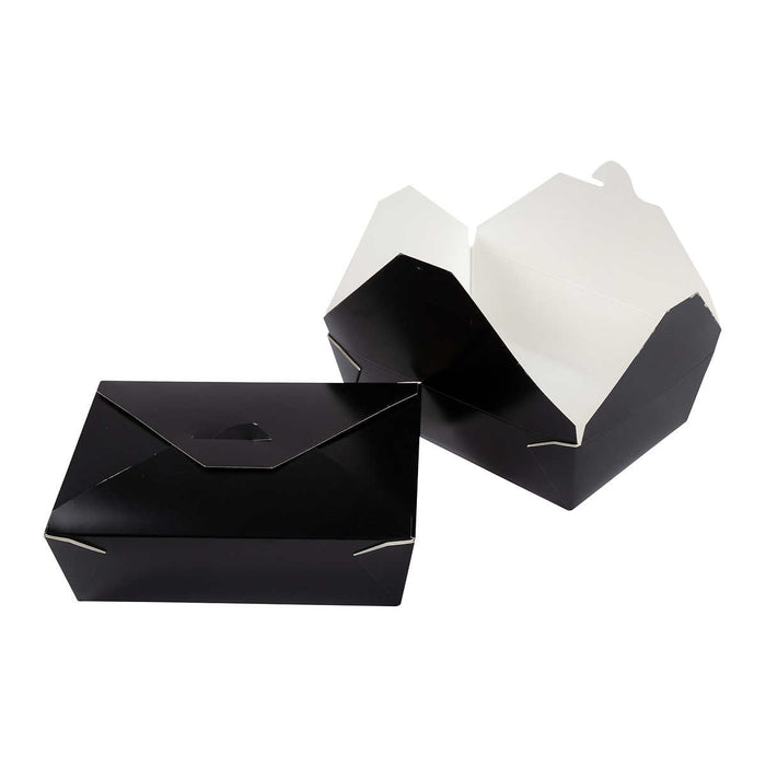 Paper Take-Out Container (Black #3, 1950mL/66oz), 200 Count
