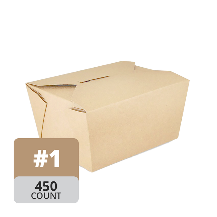Paper Take-Out Container (Natural #1, 750mL/25oz), 300 Count