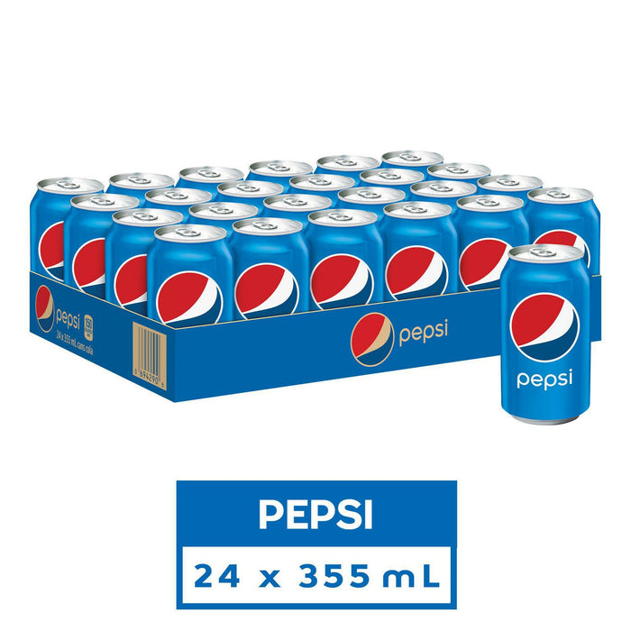 Pepsi Cans 355mL, 24 Count