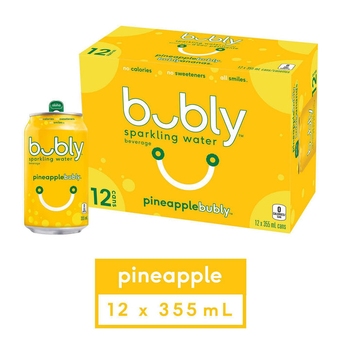 Pineapple Sparkling Water 355mL - 12pk
