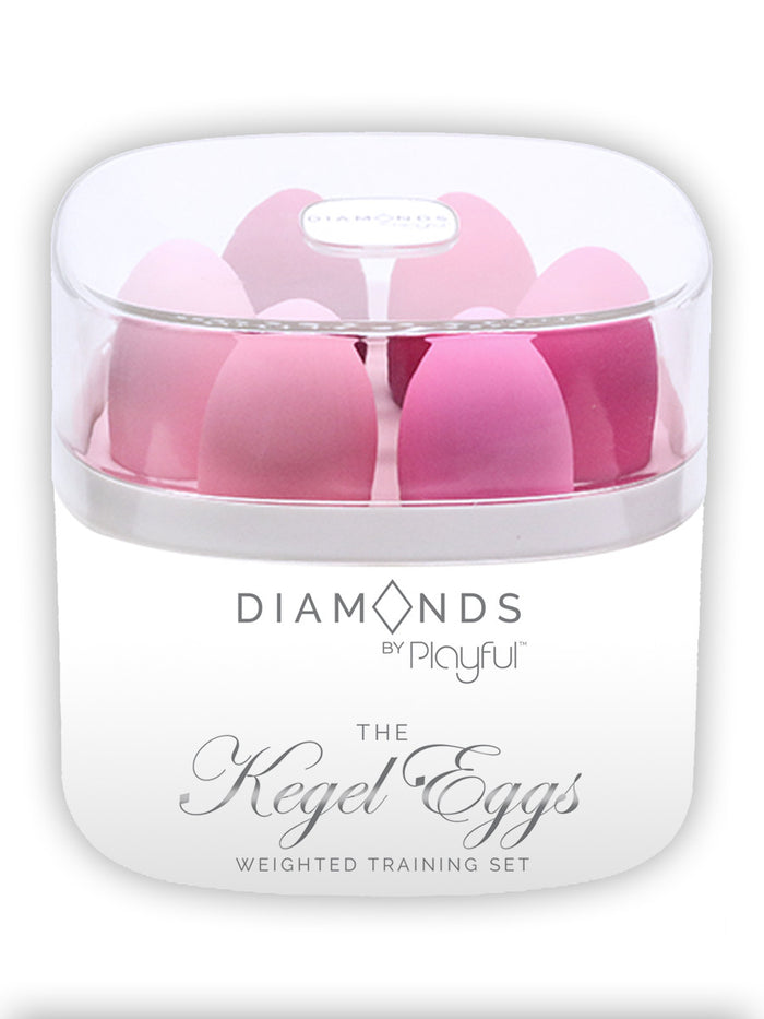 Playful Diamonds Weighted Kegel Eggs Training Set (6 Pack)