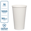 Premium Coffee Cup (16oz, Single-Wall, White) 1000 Count