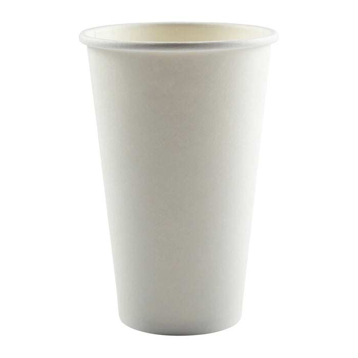 Premium Coffee Cup (16oz, Single-Wall, White) 1000 Count