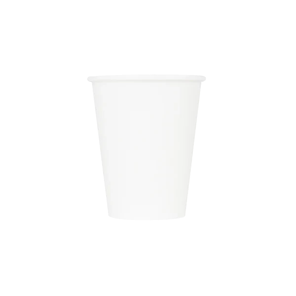 Premium Coffee Cup (8oz Squat, Single-Wall, White), 1000 Count