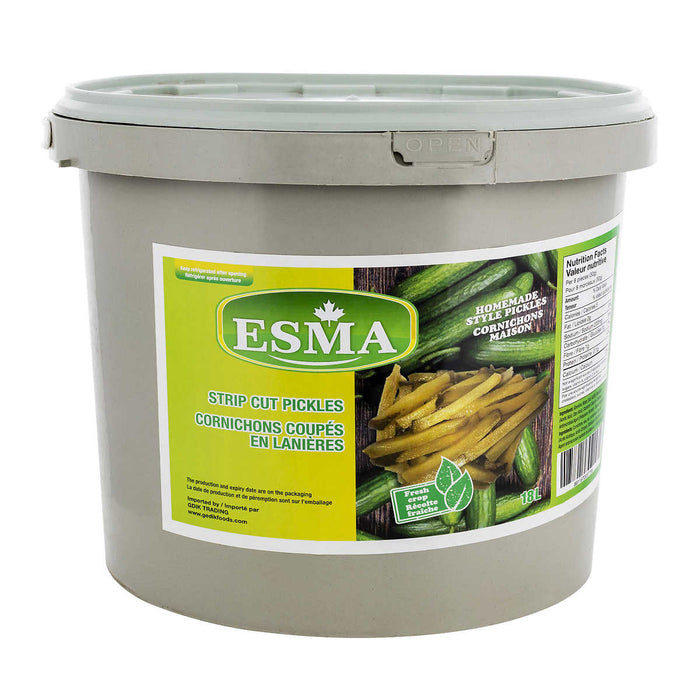 Premium Pickled Cucumber Strip-Cut (Net-10kg), 18L