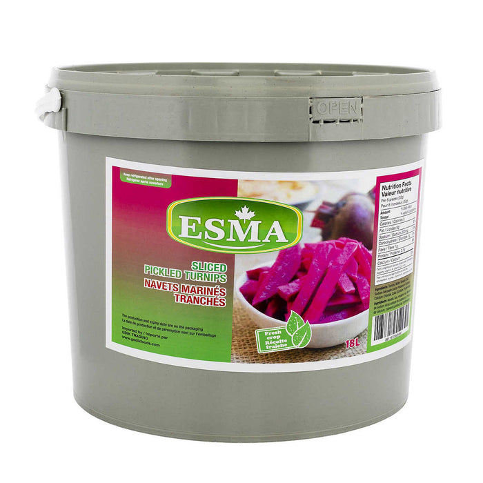 Premium Pickled Turnip Strip-Cut (Net-10kg), 18L