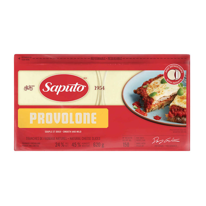 Provolone Cheese Slices (24%M.F.), 750g