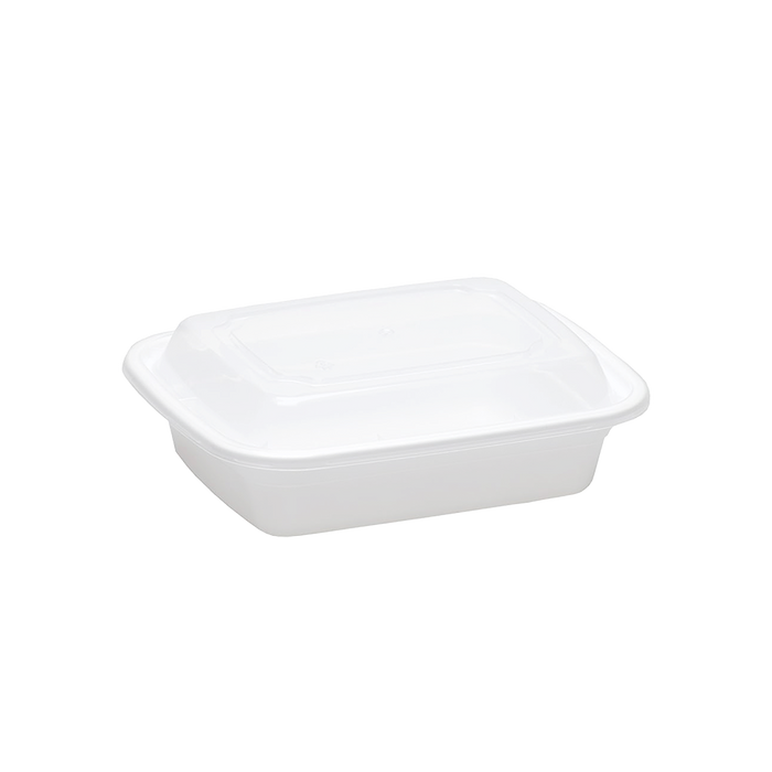 Rectangular PP Container & Lid (12oz, Standard), 150 Count